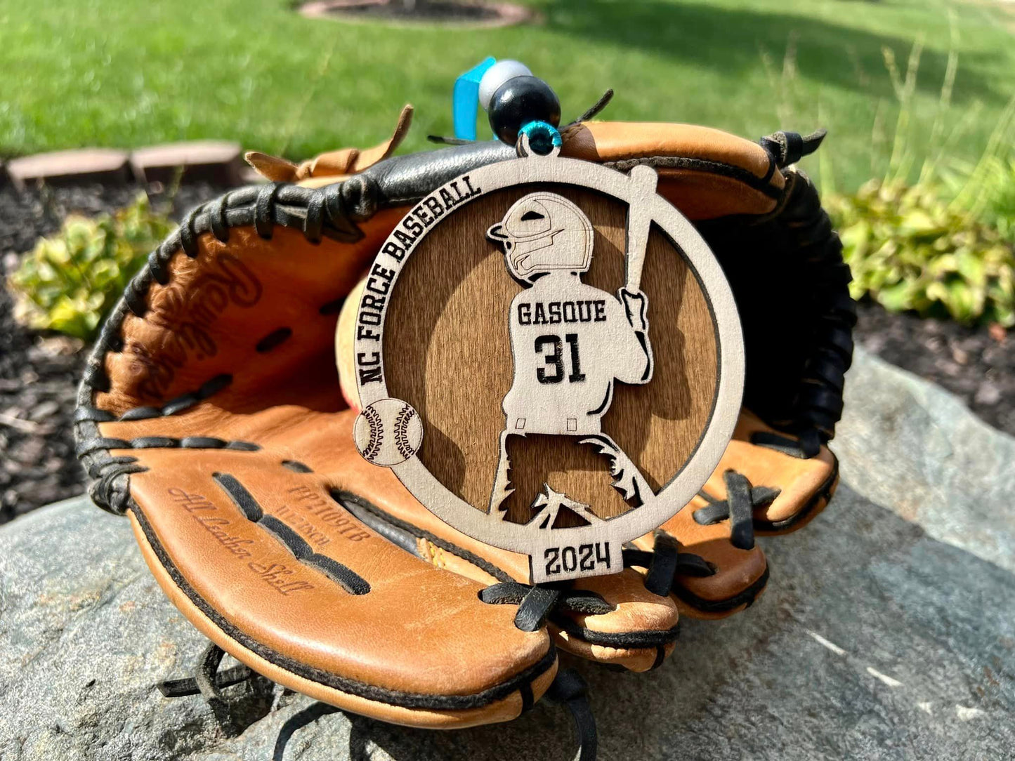 Personalized 3D Sports Ornament - Baseball