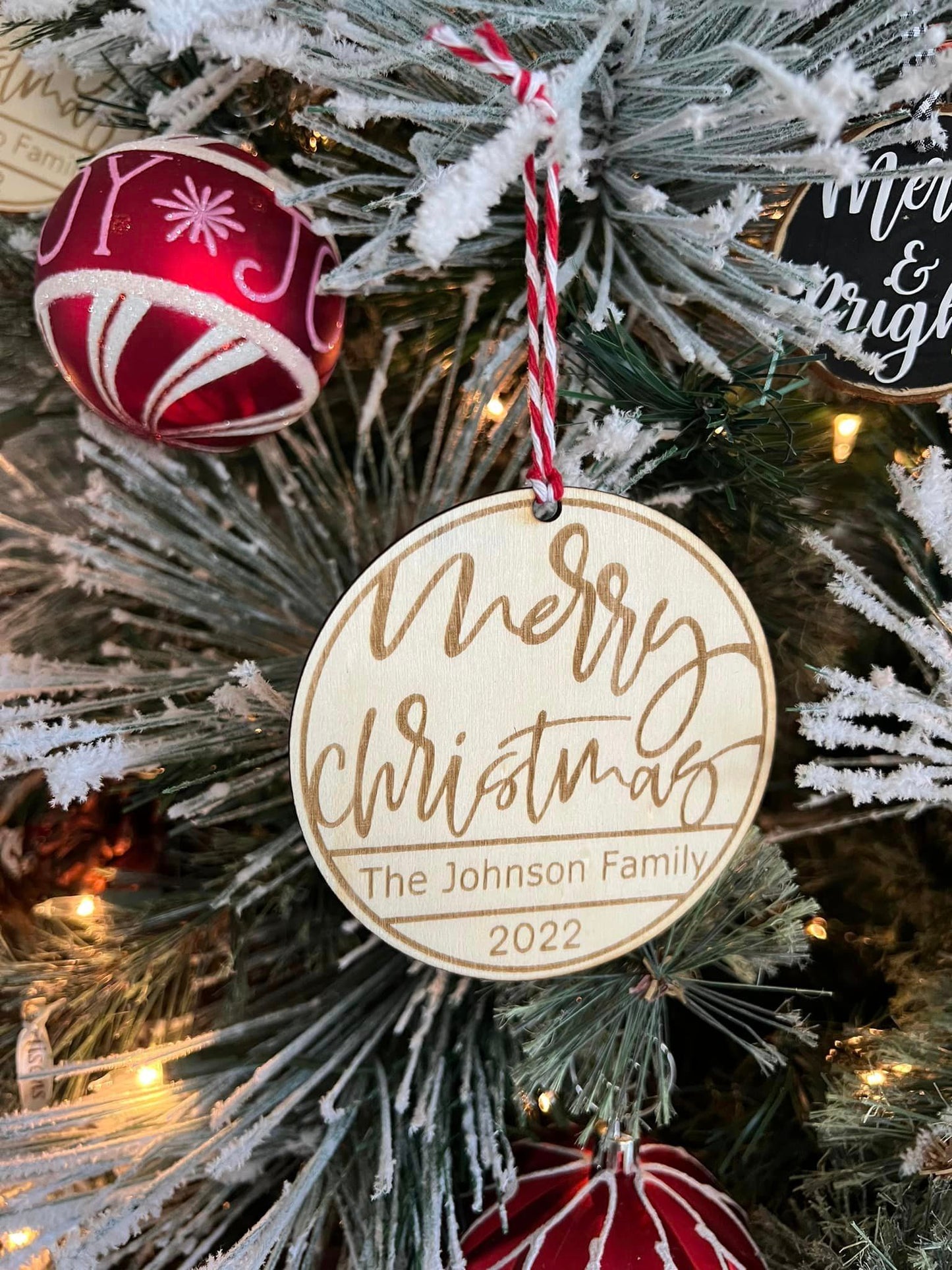 Personalized Family Christmas Ornament