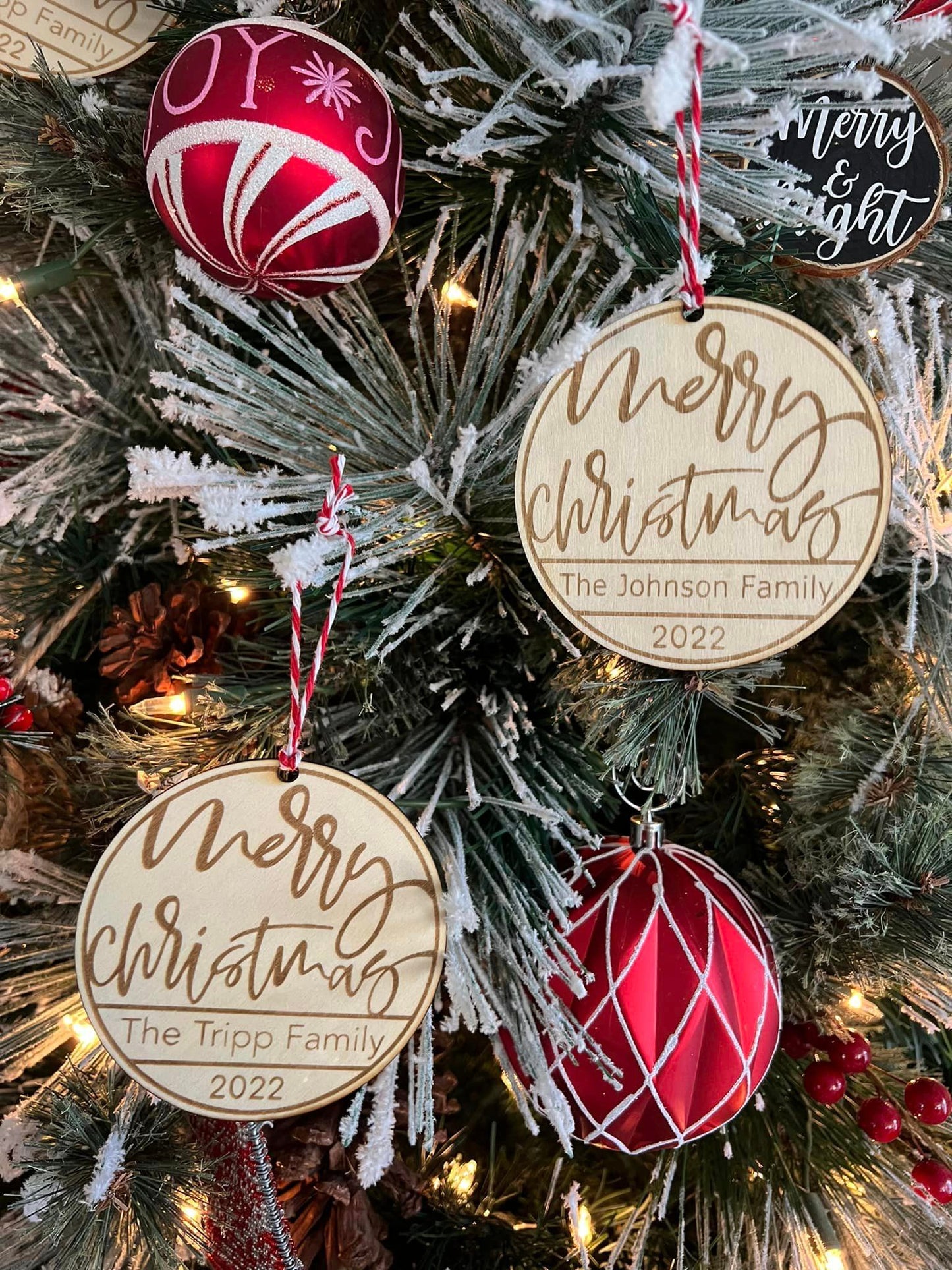 Personalized Family Christmas Ornament