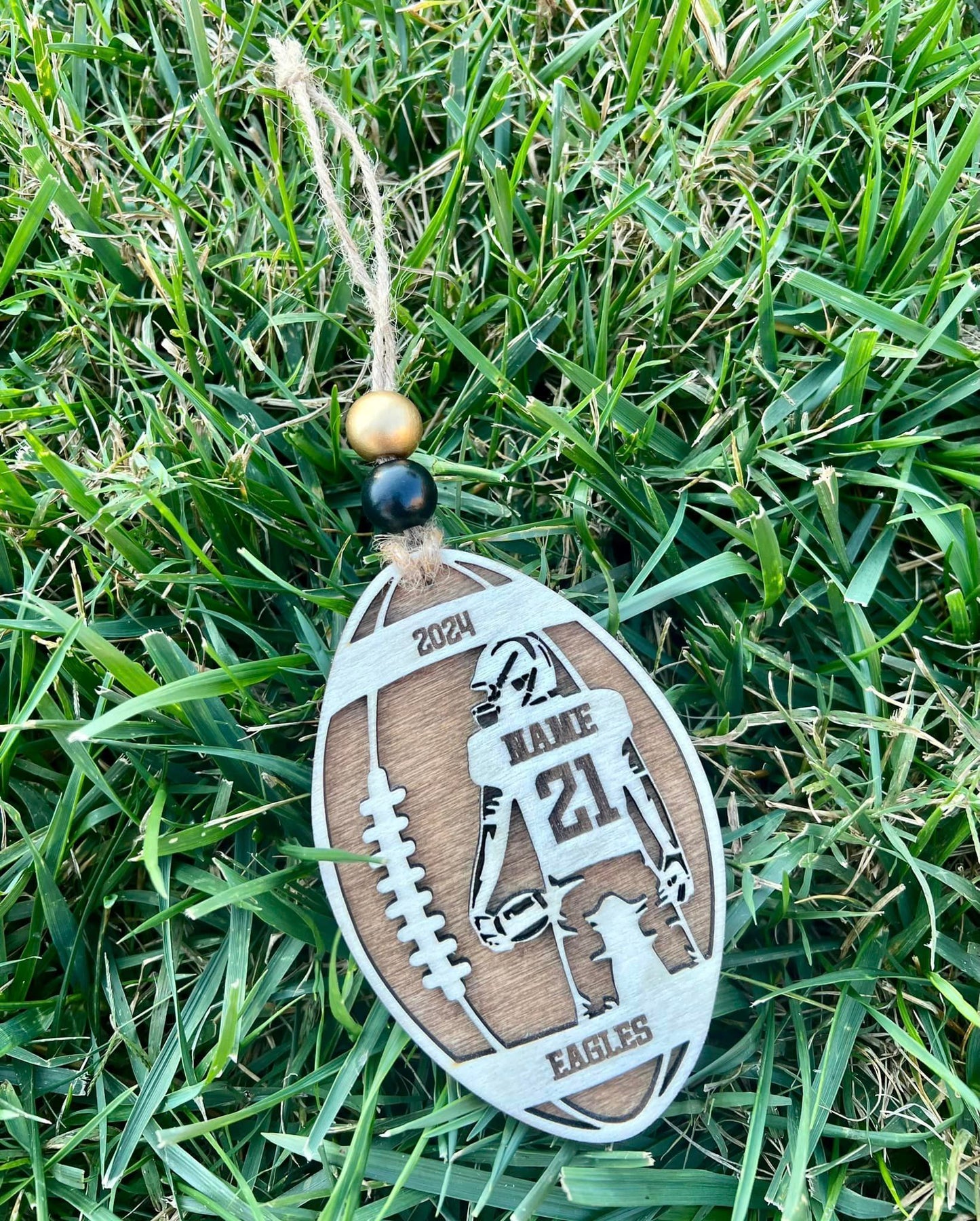 Personalized 3D Sports Ornament - Football