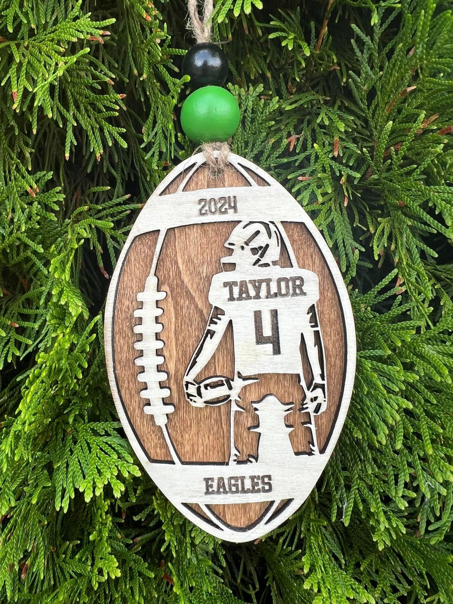 Personalized 3D Sports Ornament - Football