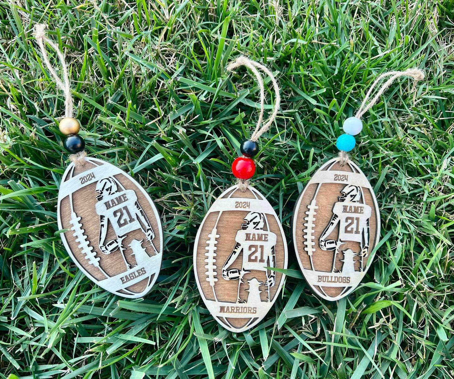 Personalized 3D Sports Ornament - Football