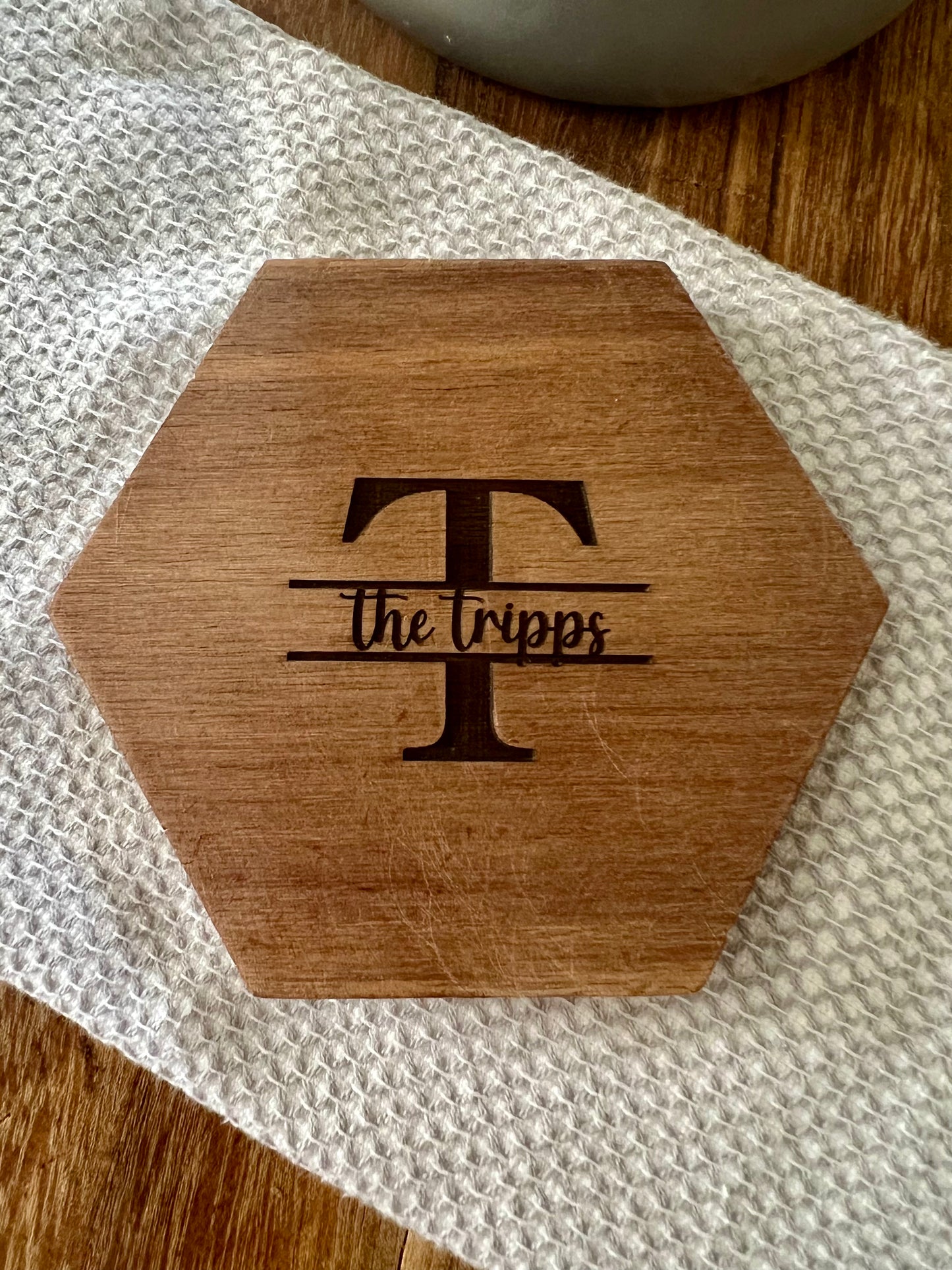 Personalized Last Name Coasters - Set of 4