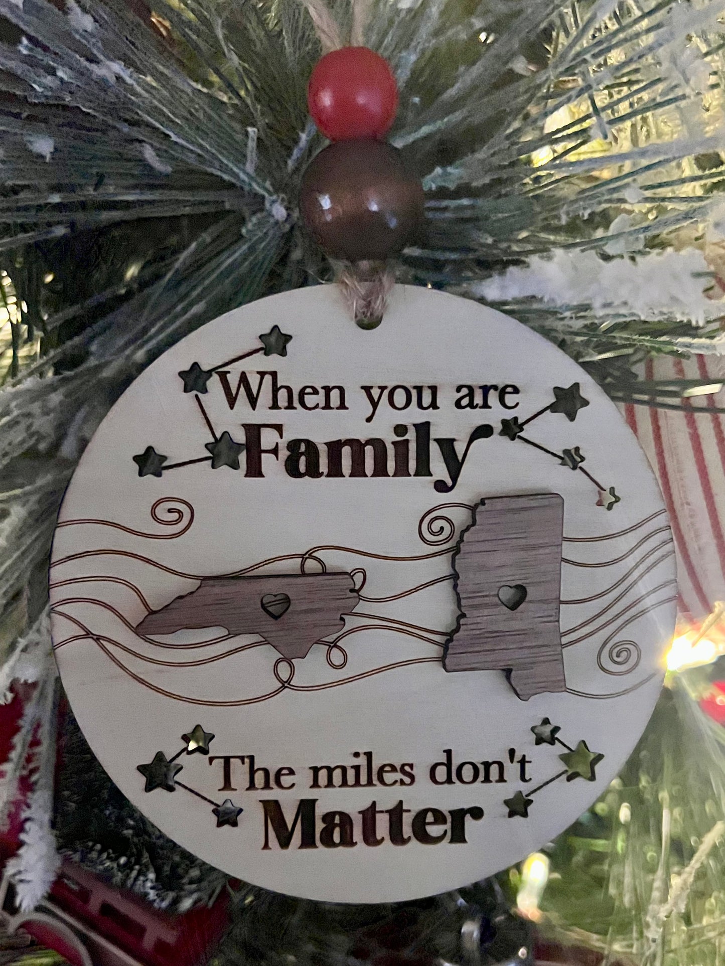 Across the Miles Ornament