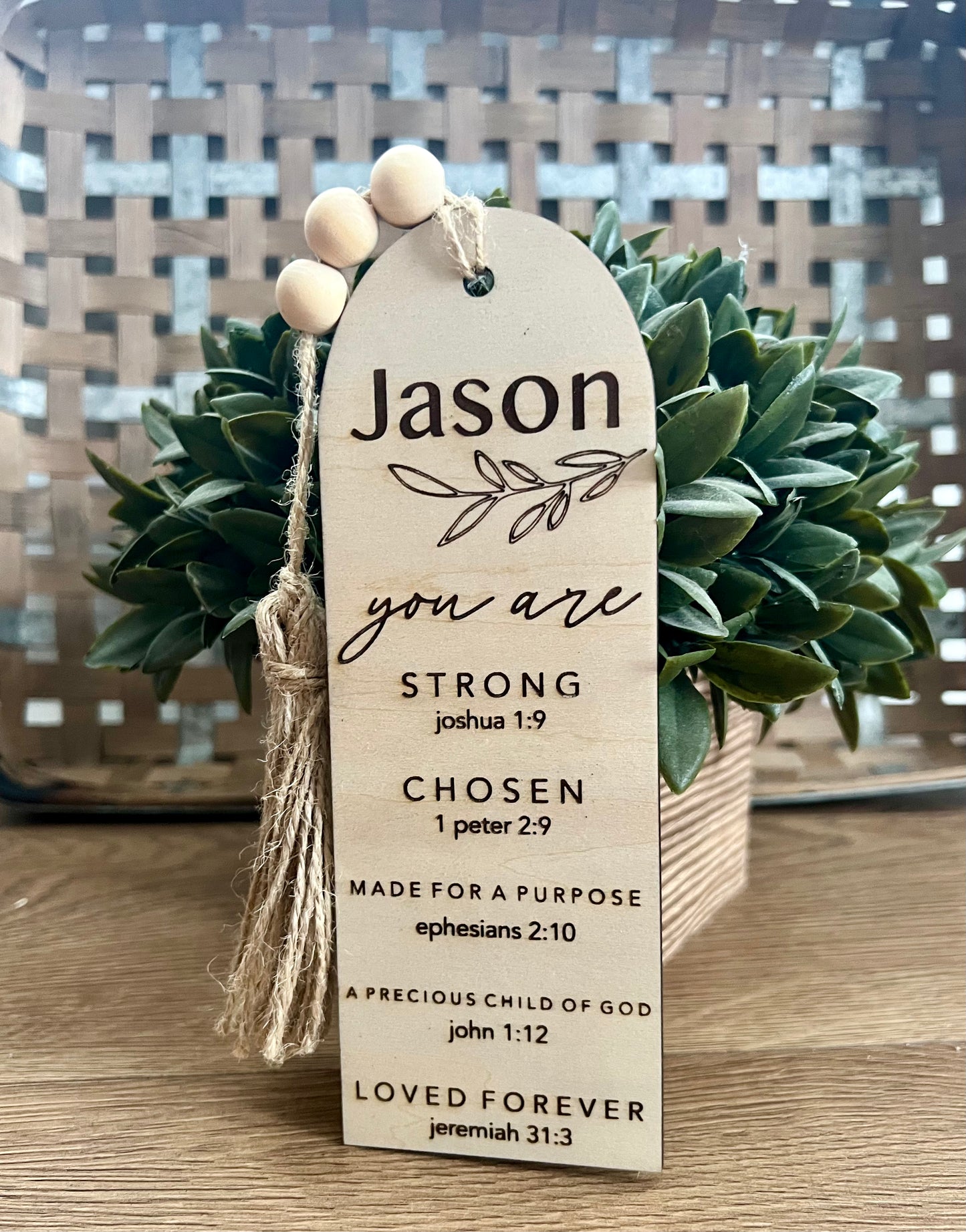 Bible Study Bookmark Personalized