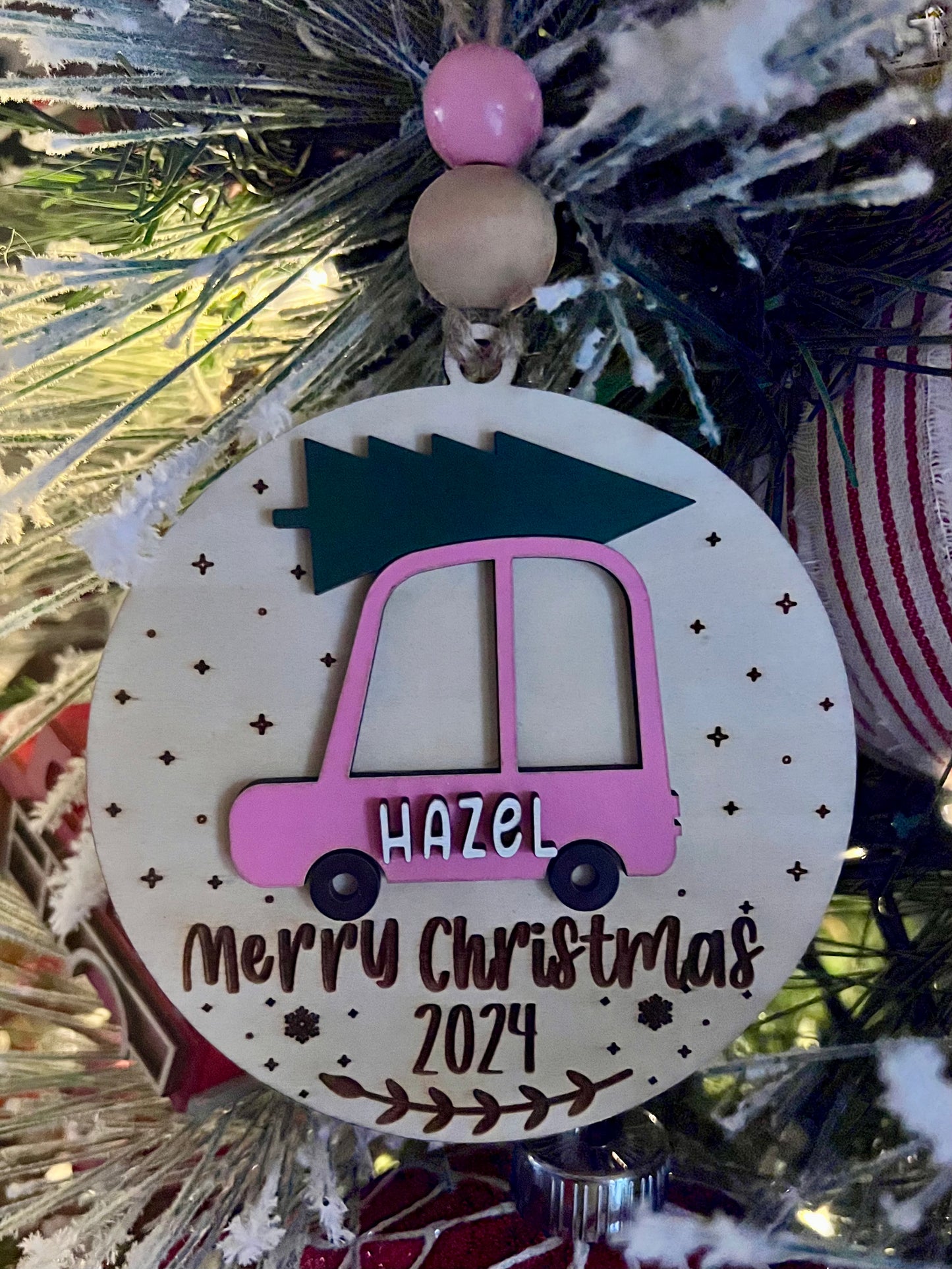 Kids Car Christmas Ornament