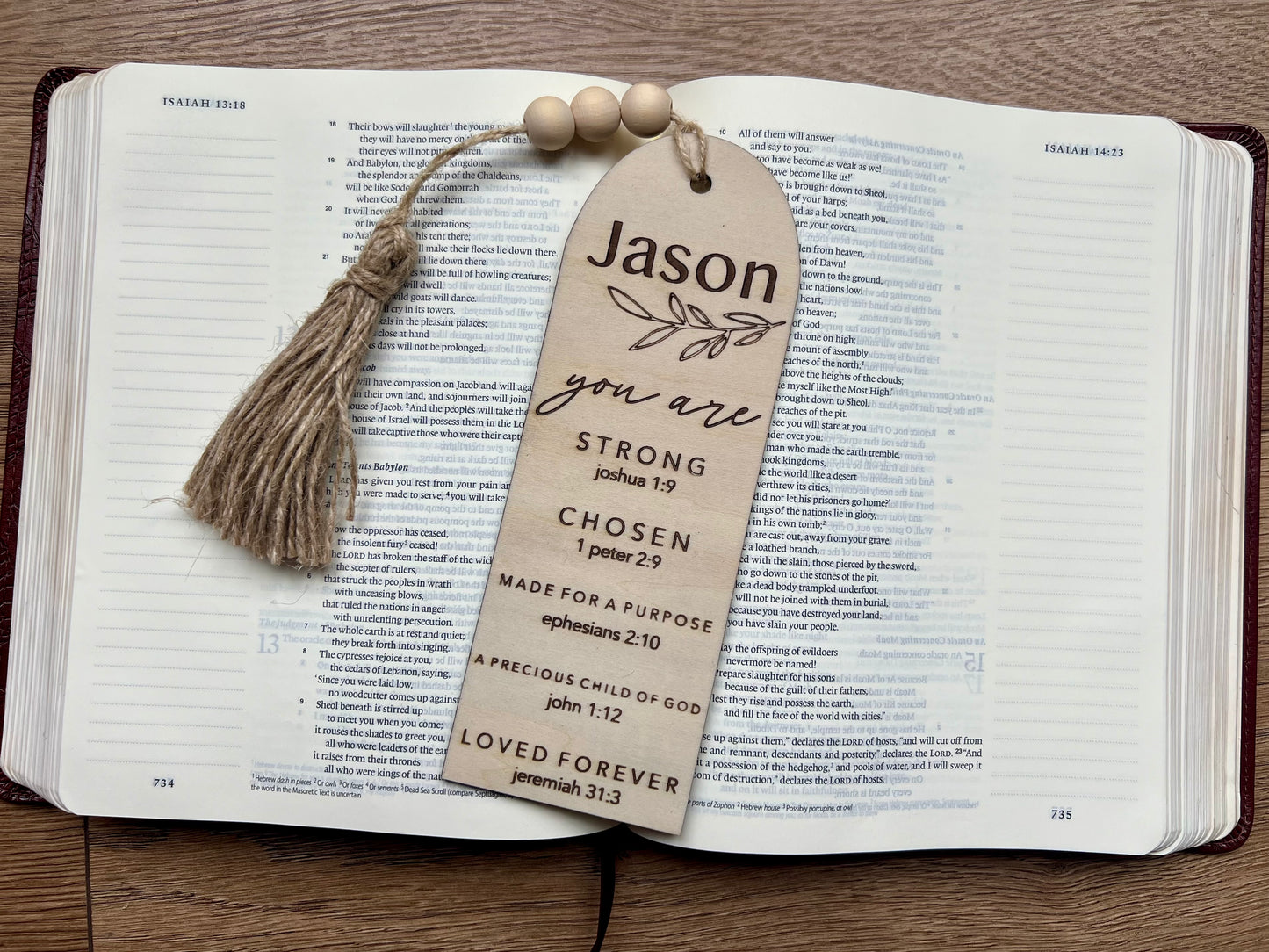 Bible Study Bookmark Personalized
