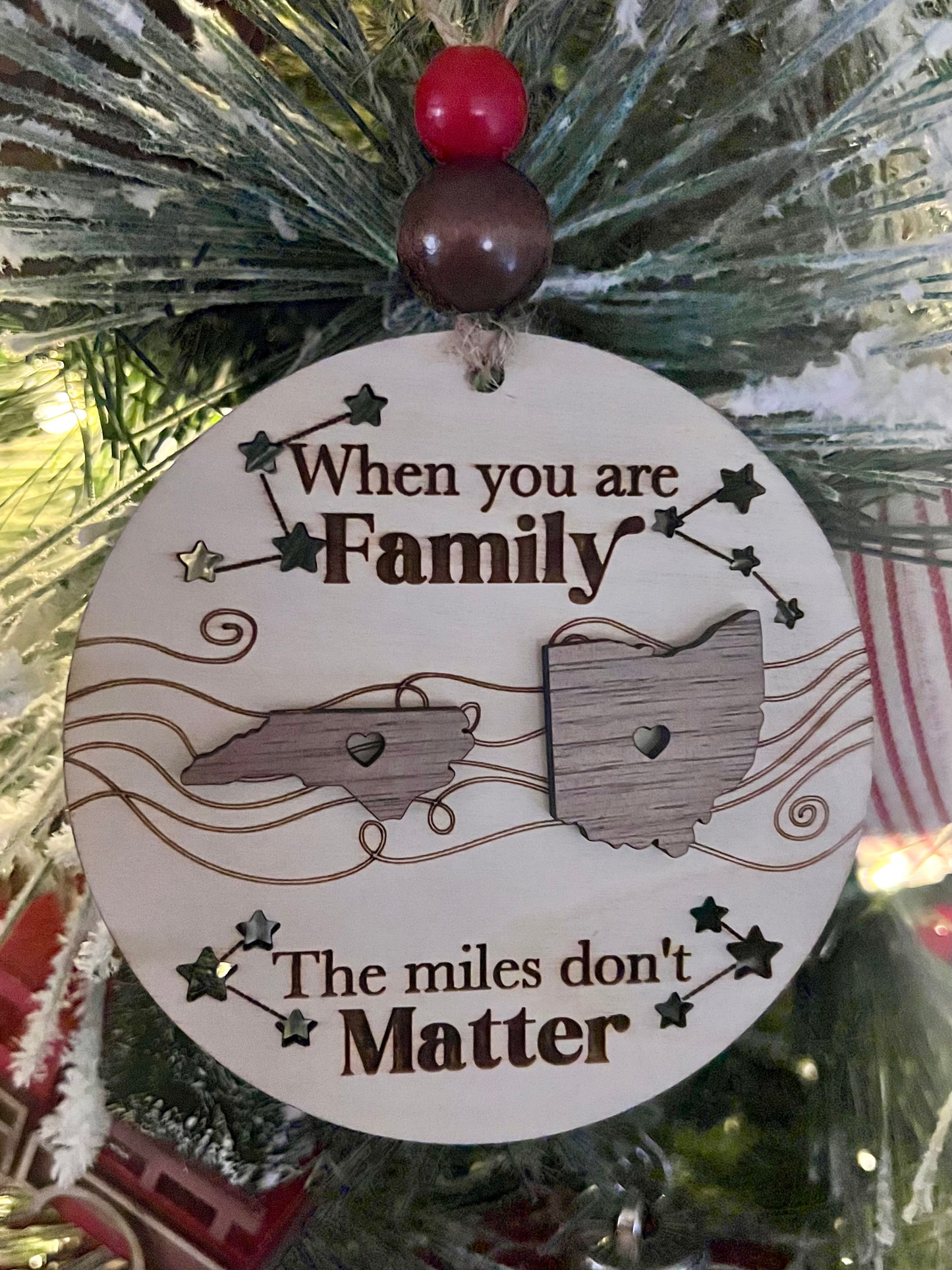 Across the Miles Ornament