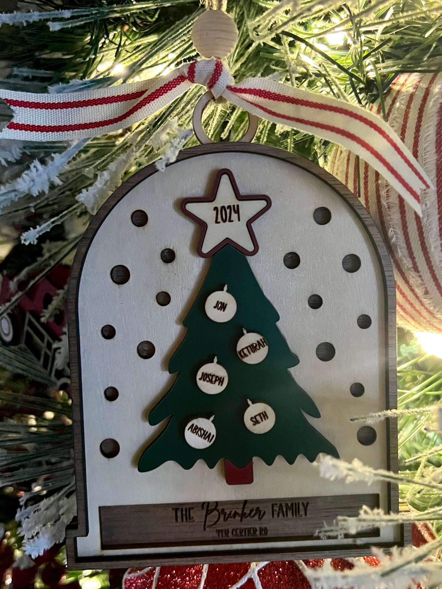 Family Christmas Tree Ornament