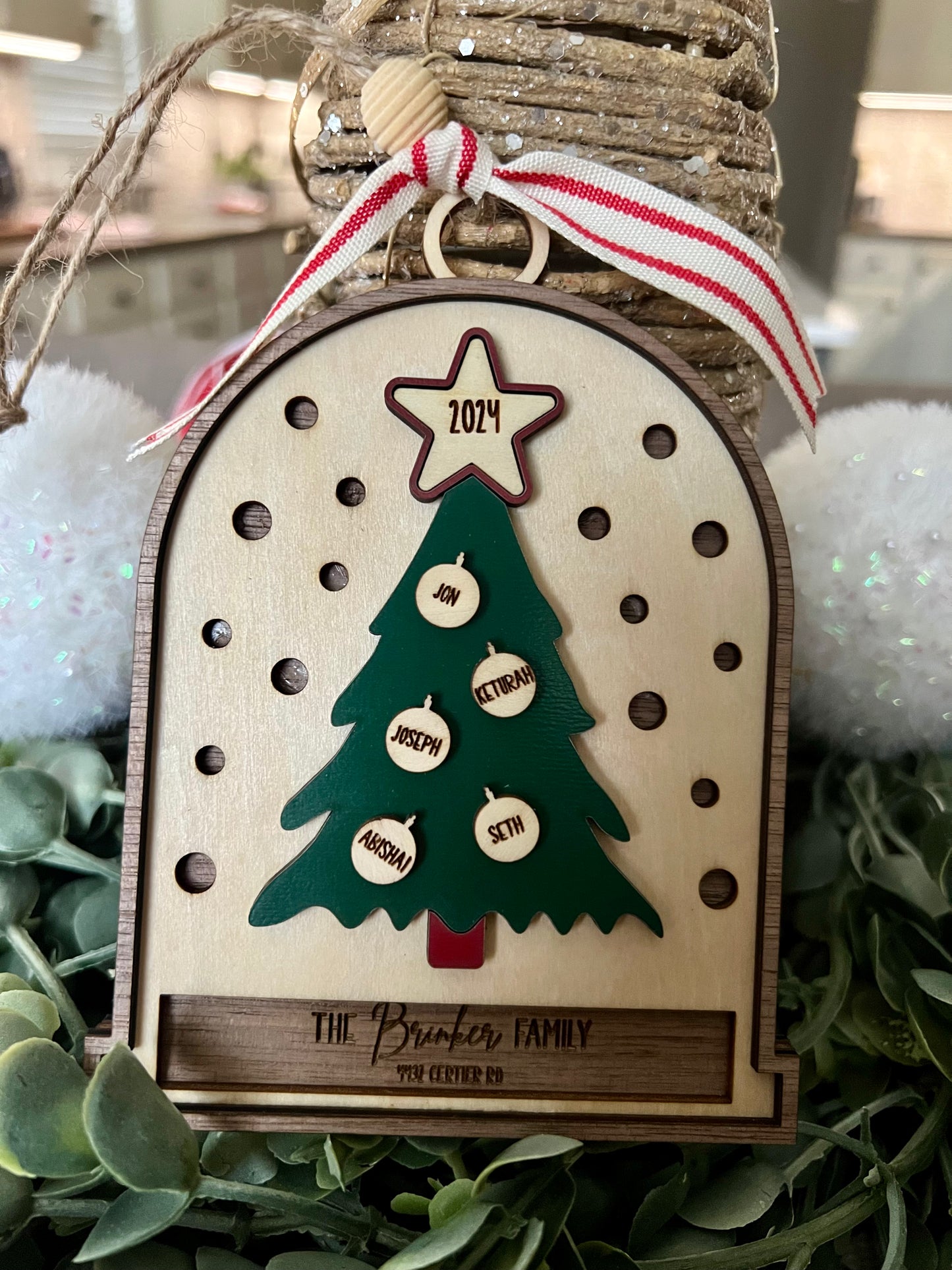 Family Christmas Tree Ornament