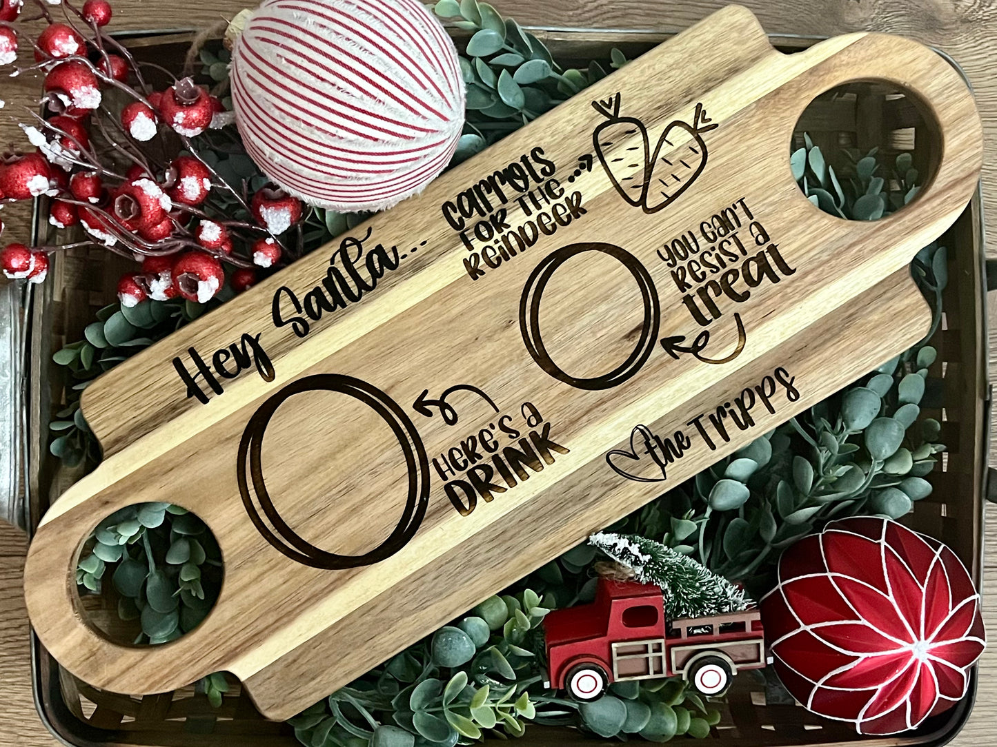 Personalized Santa Tray
