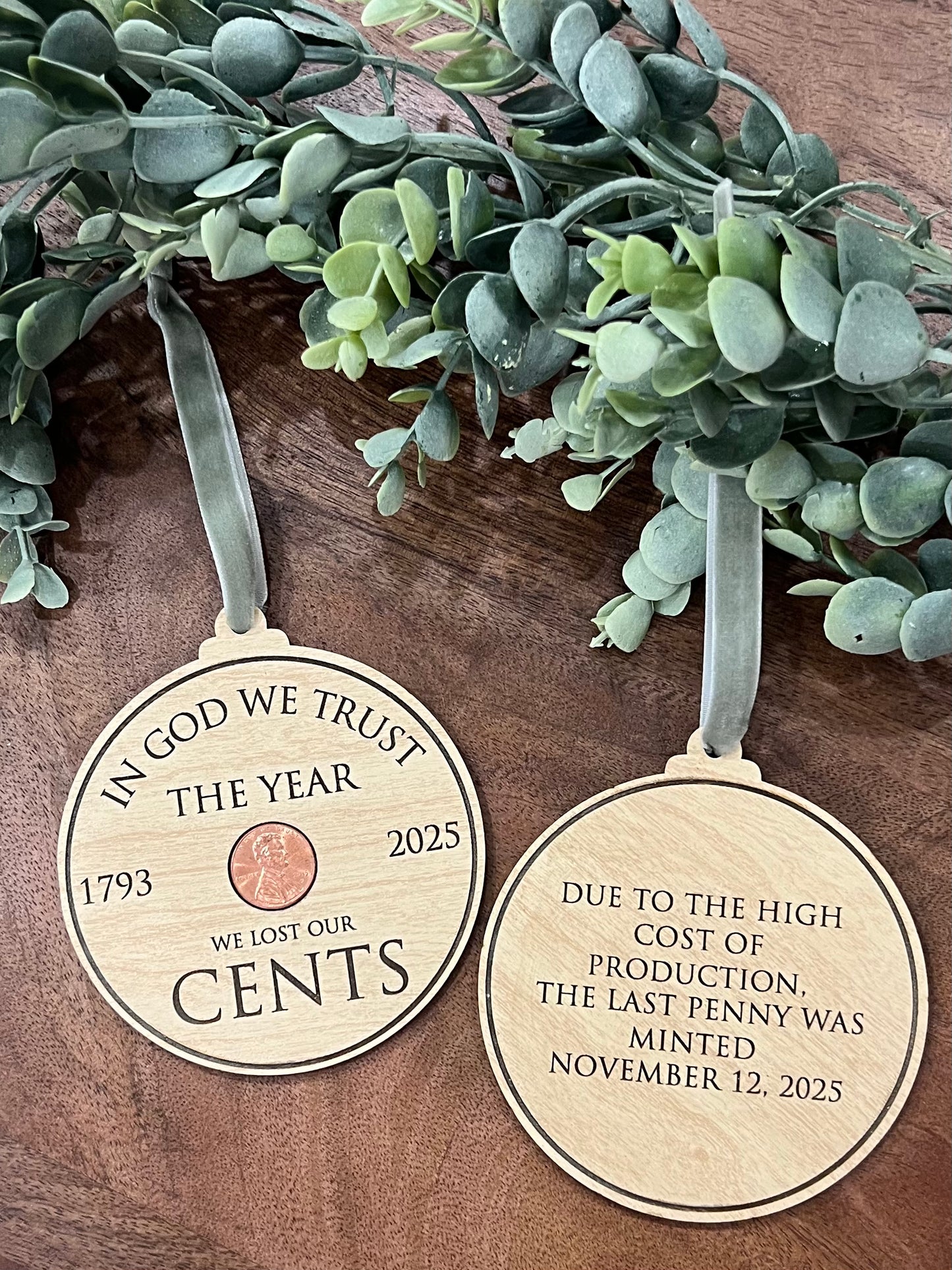 The Year We Lost Our Cents Ornament
