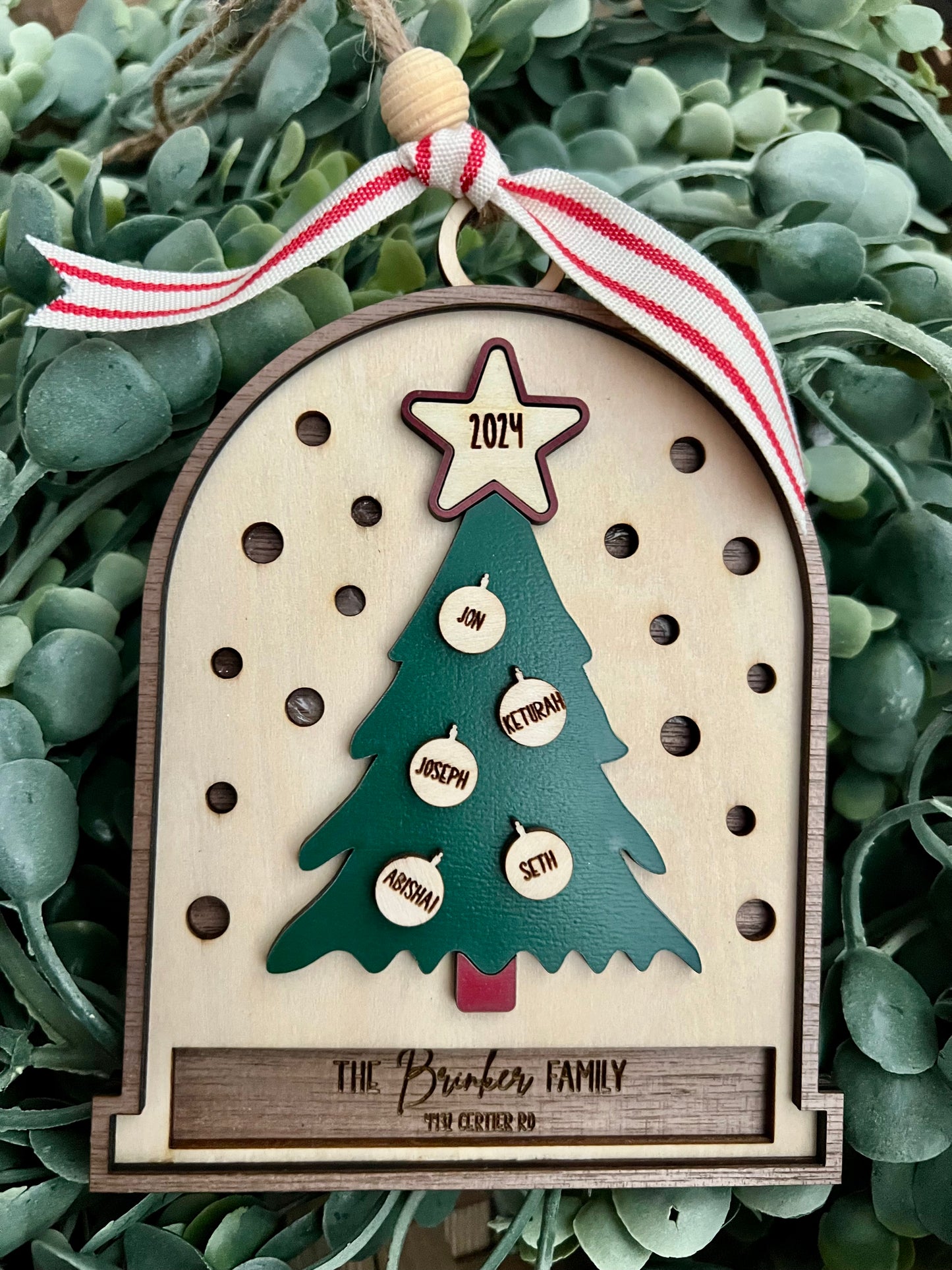 Family Christmas Tree Ornament
