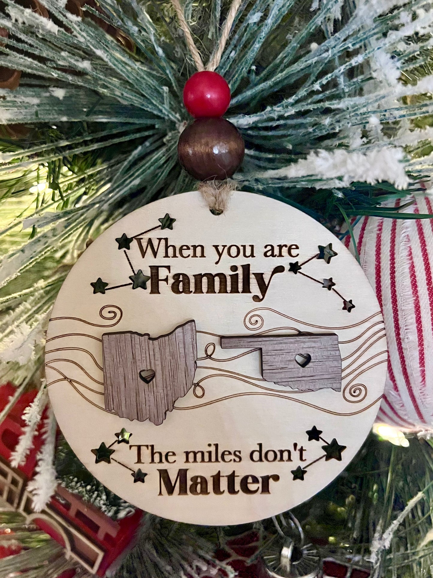 Across the Miles Ornament