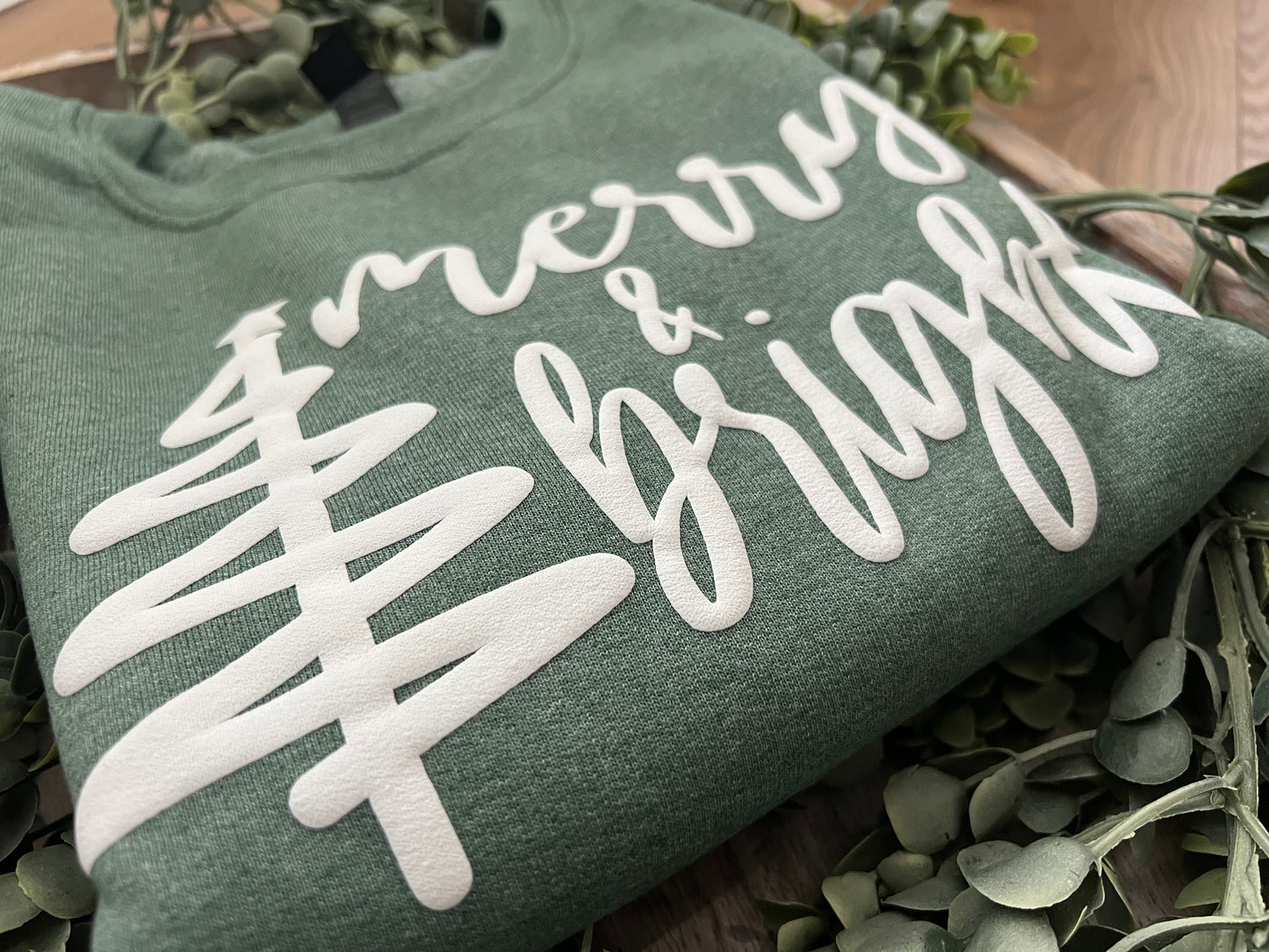 Merry & Bright Puff Sweatshirt