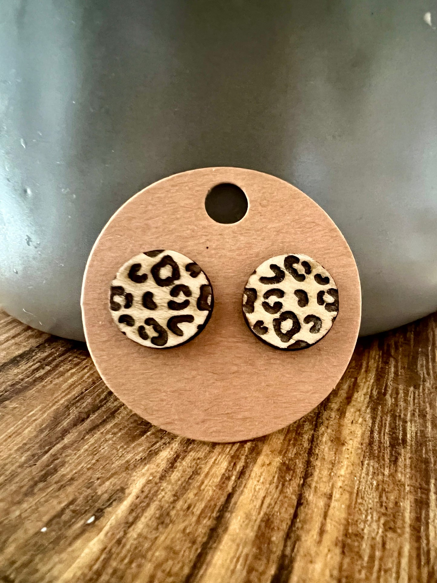 Leopard Stud Earring