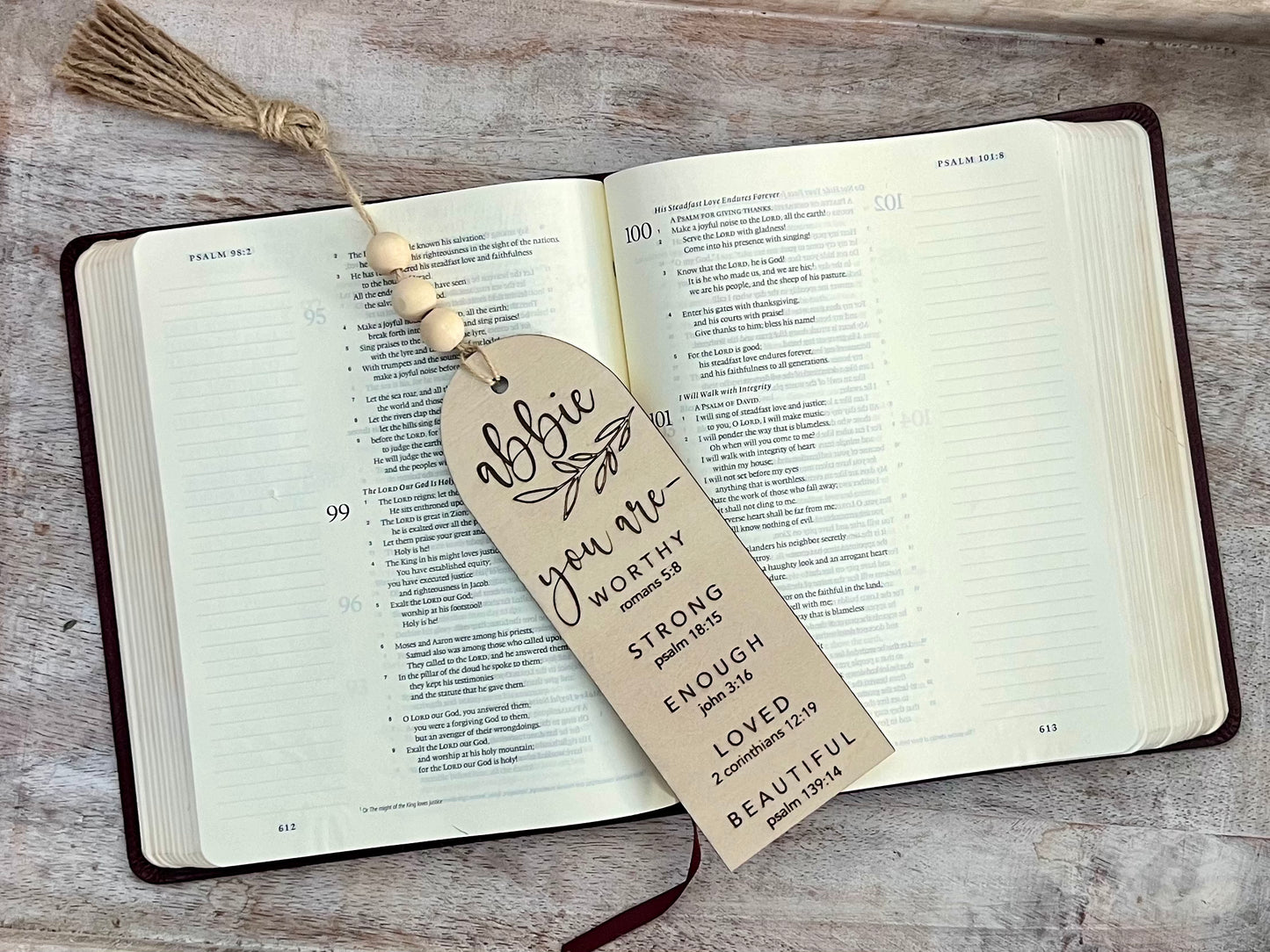 Bible Study Bookmark Personalized