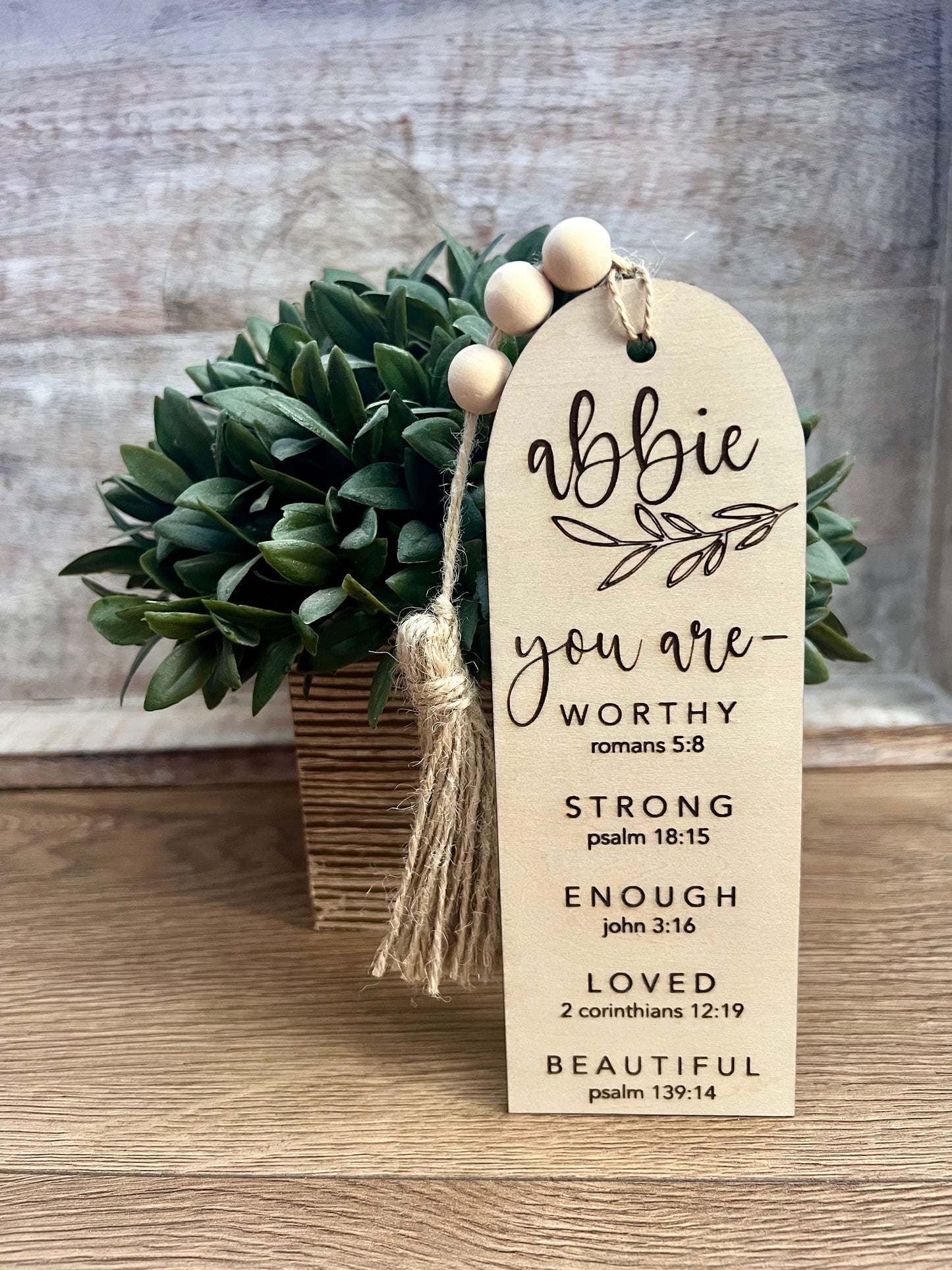 Bible Study Bookmark Personalized