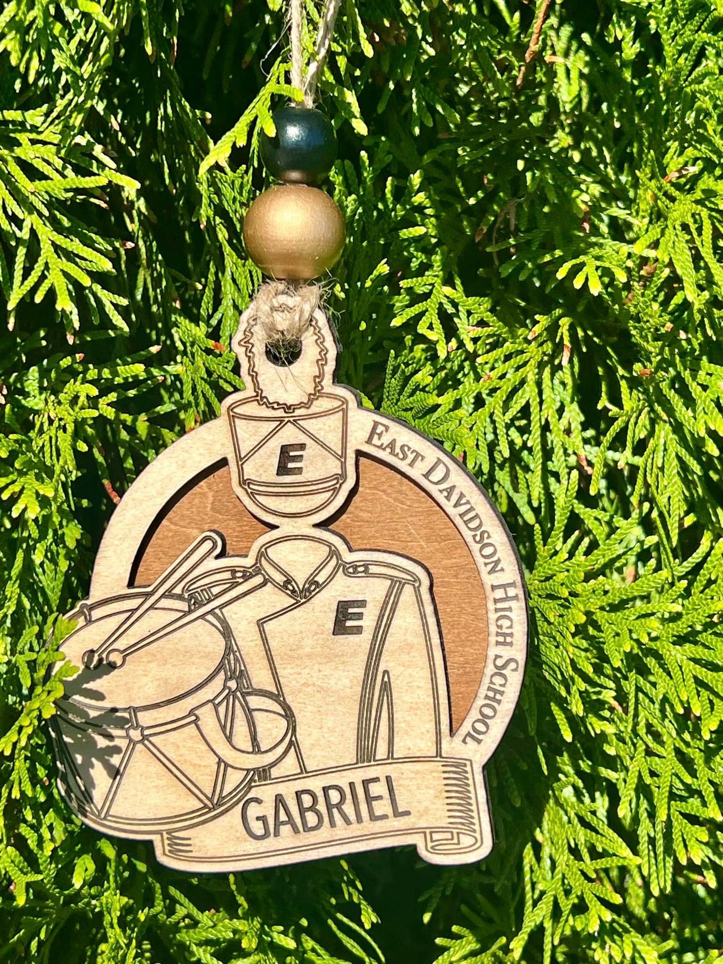 Personalized 3D Marching Band Ornament - Snare Drum