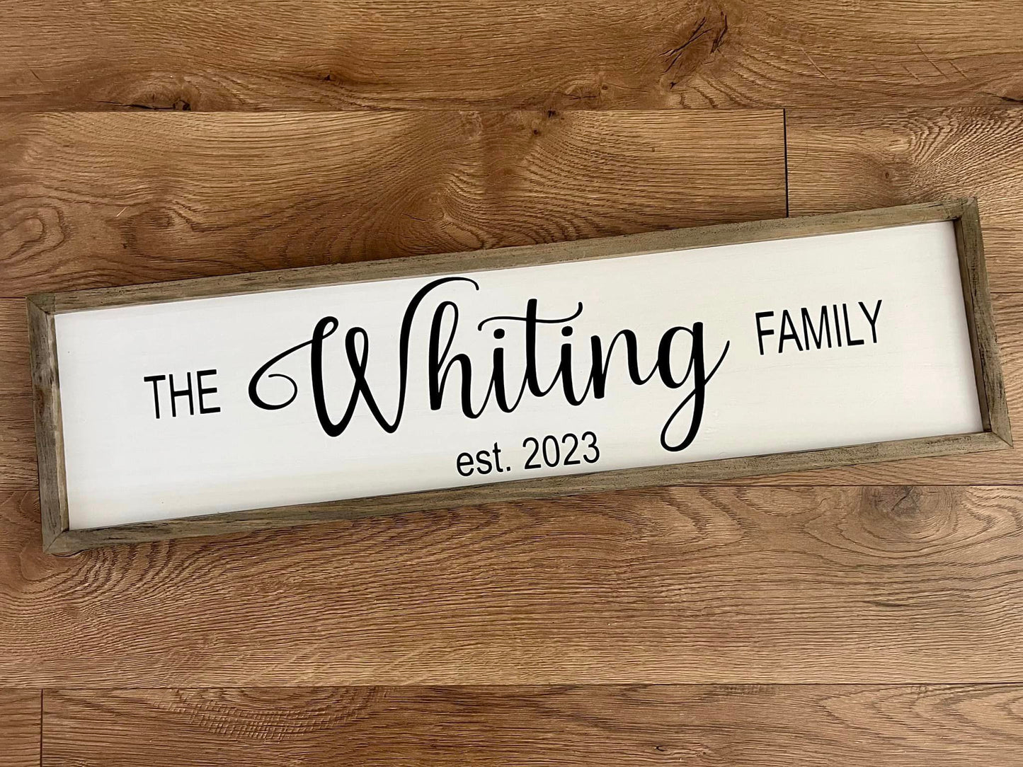 Personalized Wedding Gift Last Name Sign