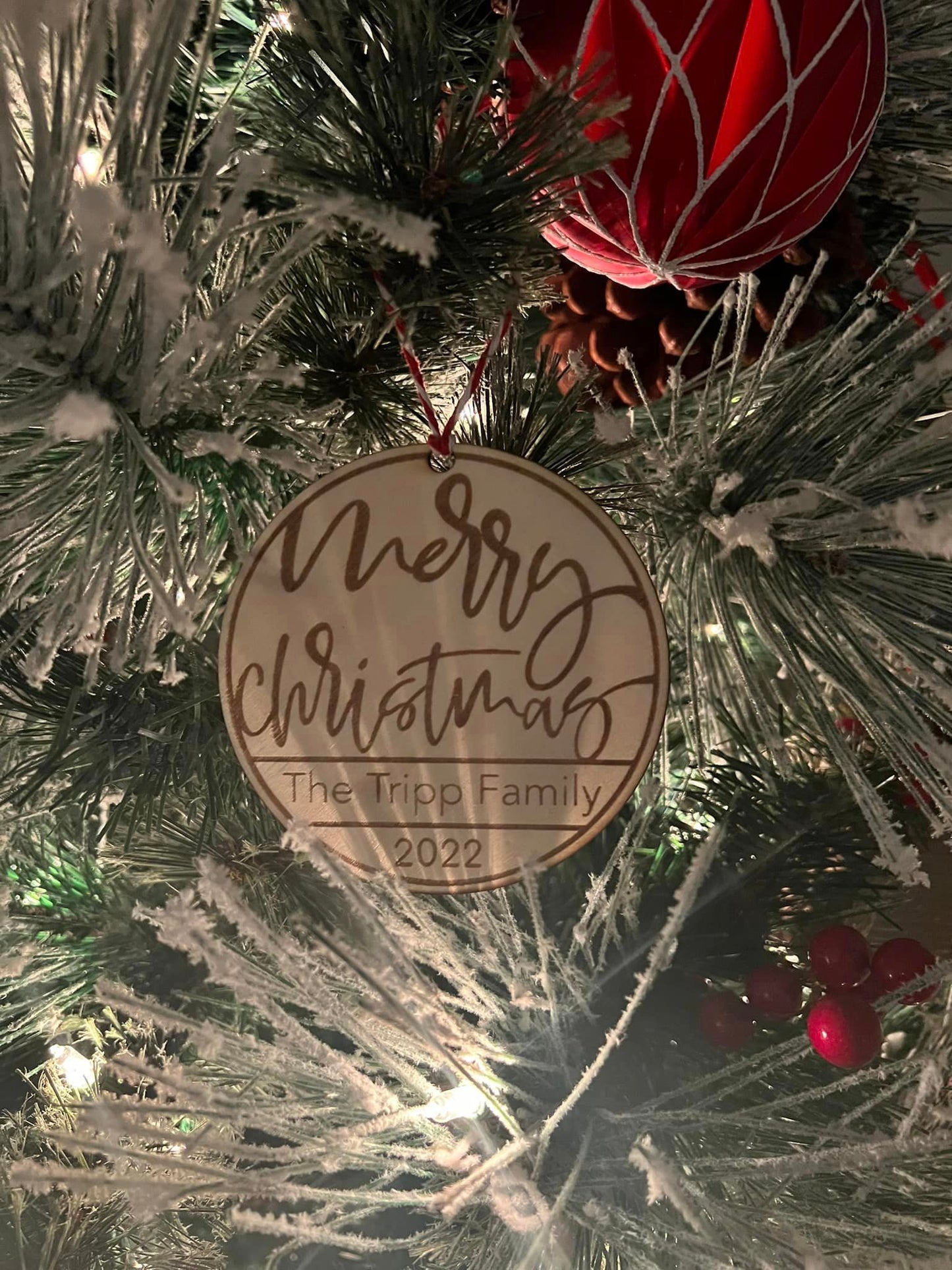 Personalized Family Christmas Ornament