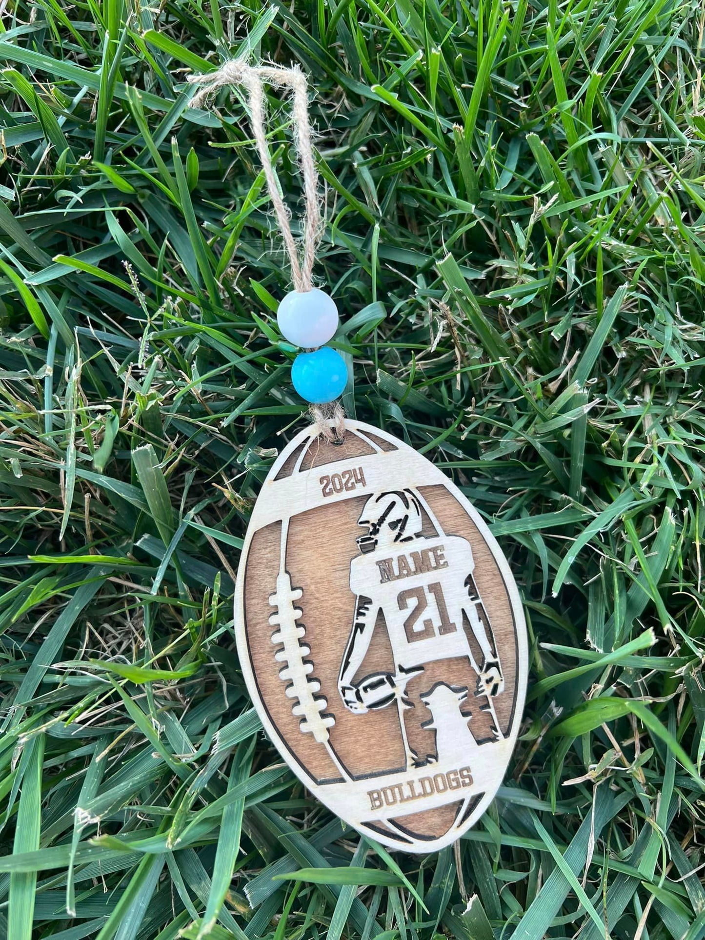 Personalized 3D Sports Ornament - Football
