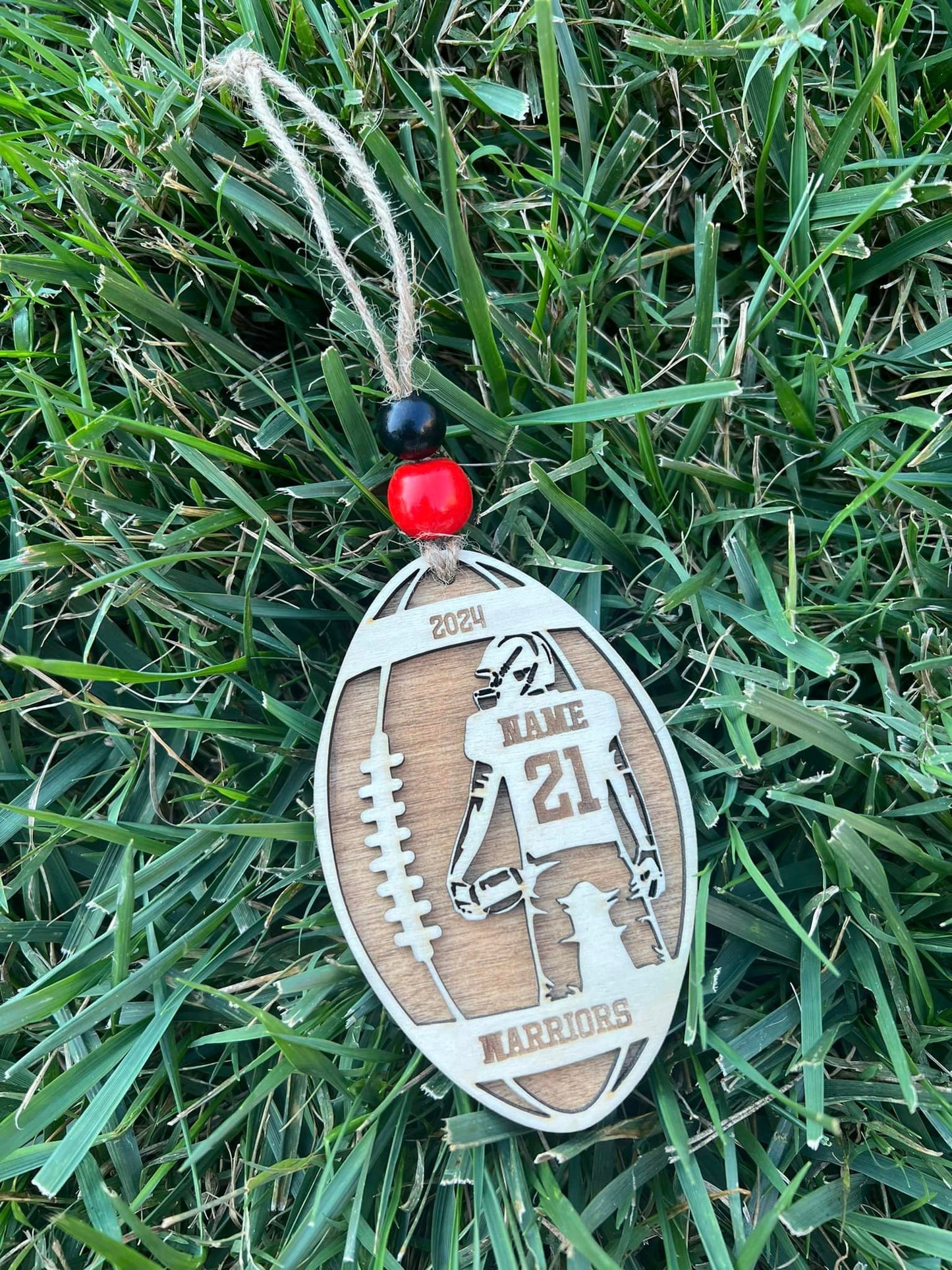 Personalized 3D Sports Ornament - Football