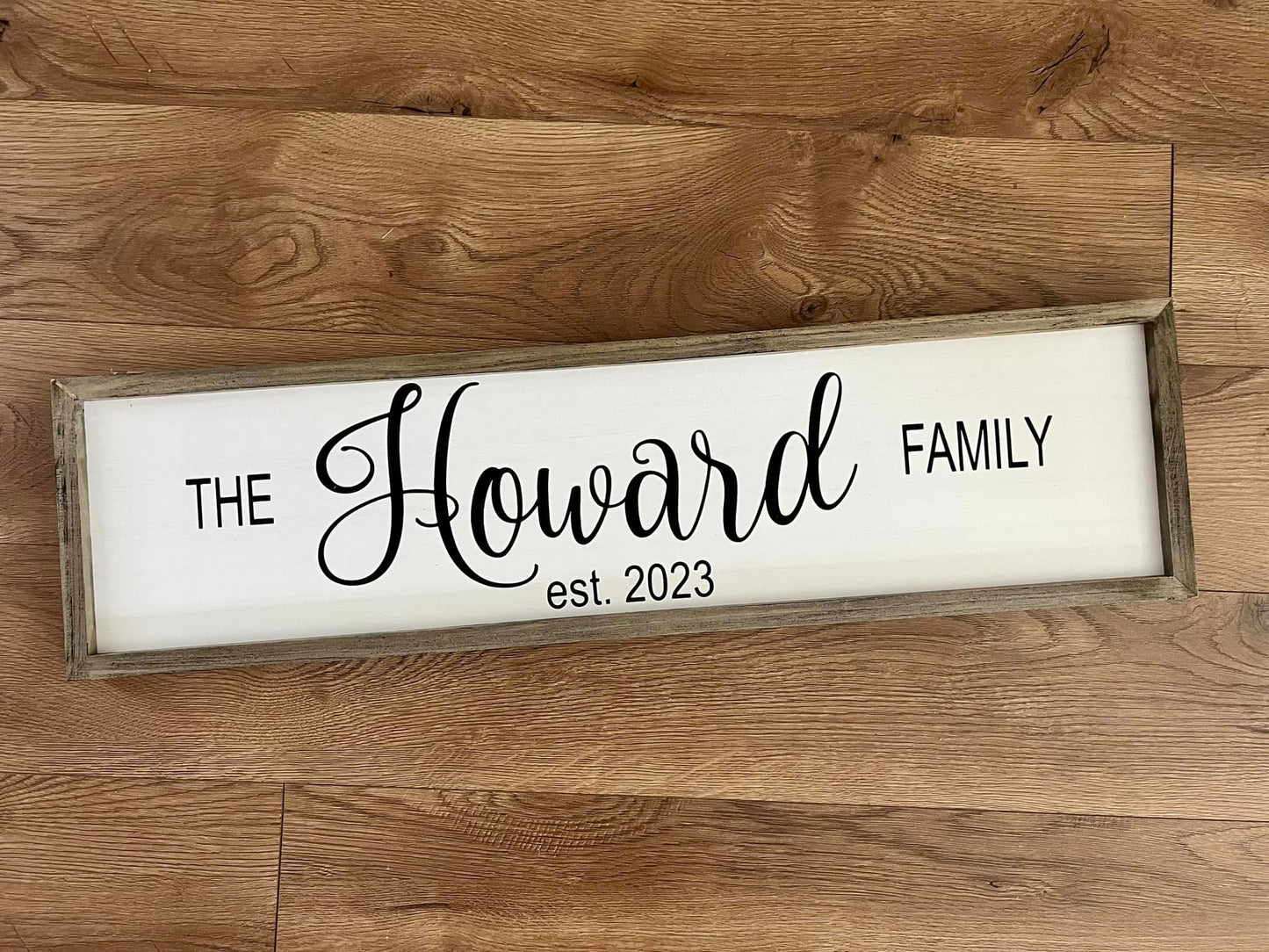 Personalized Wedding Gift Last Name Sign